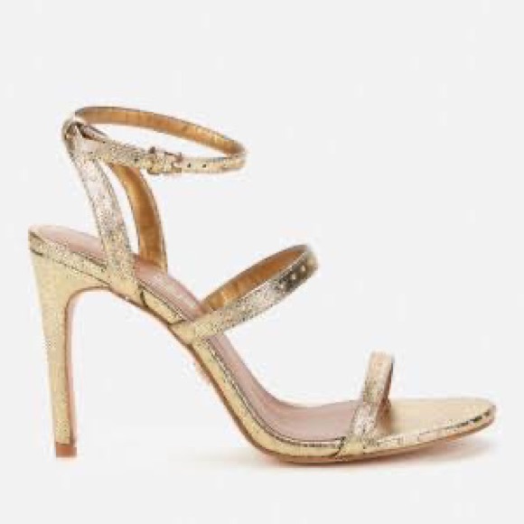 Kurt geiger heel sandals in gold. NWT - Picture 1 of 6